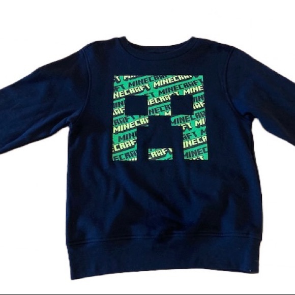Big Kids Minecraft Crew Neck - Picture 1 of 3